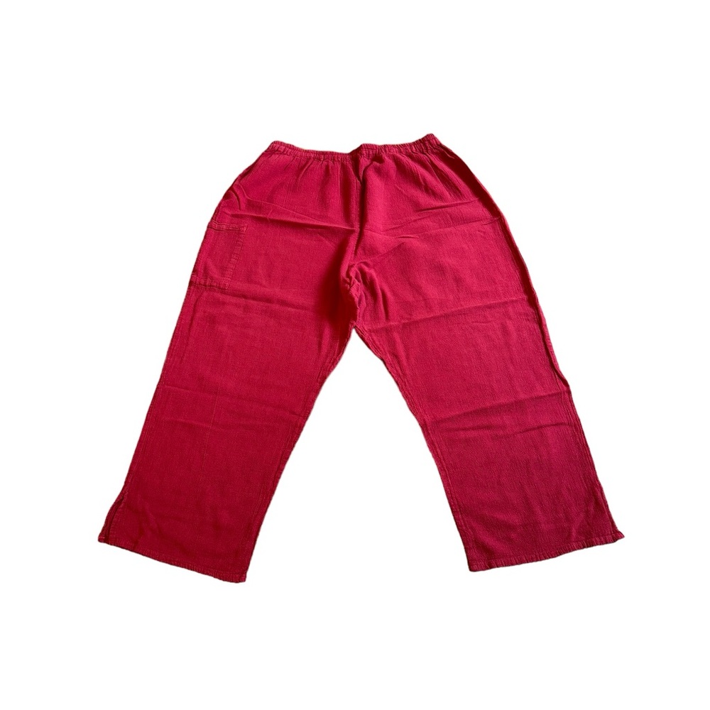 Sucesos Red Cotton Gauze Capri
Pants. Size L. GUC